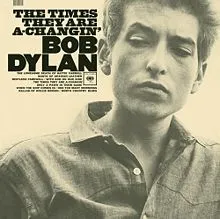 Carátula del album de Bob Dylan, The times they are a changing